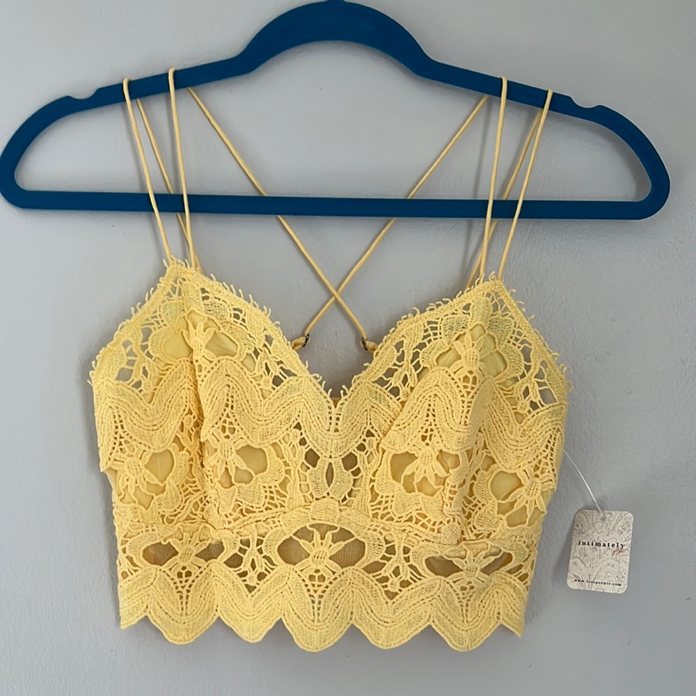 Free People Intimately FP ONE Adelaide Lace Bra Crocus Size Small